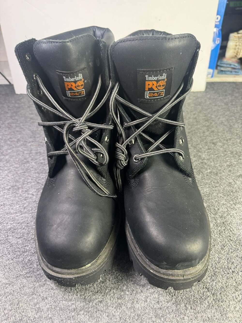 Timberland PRO Direct Attach 6" Waterproof Black Leather Work Boots